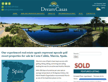 Tablet Screenshot of dreamcasas.com